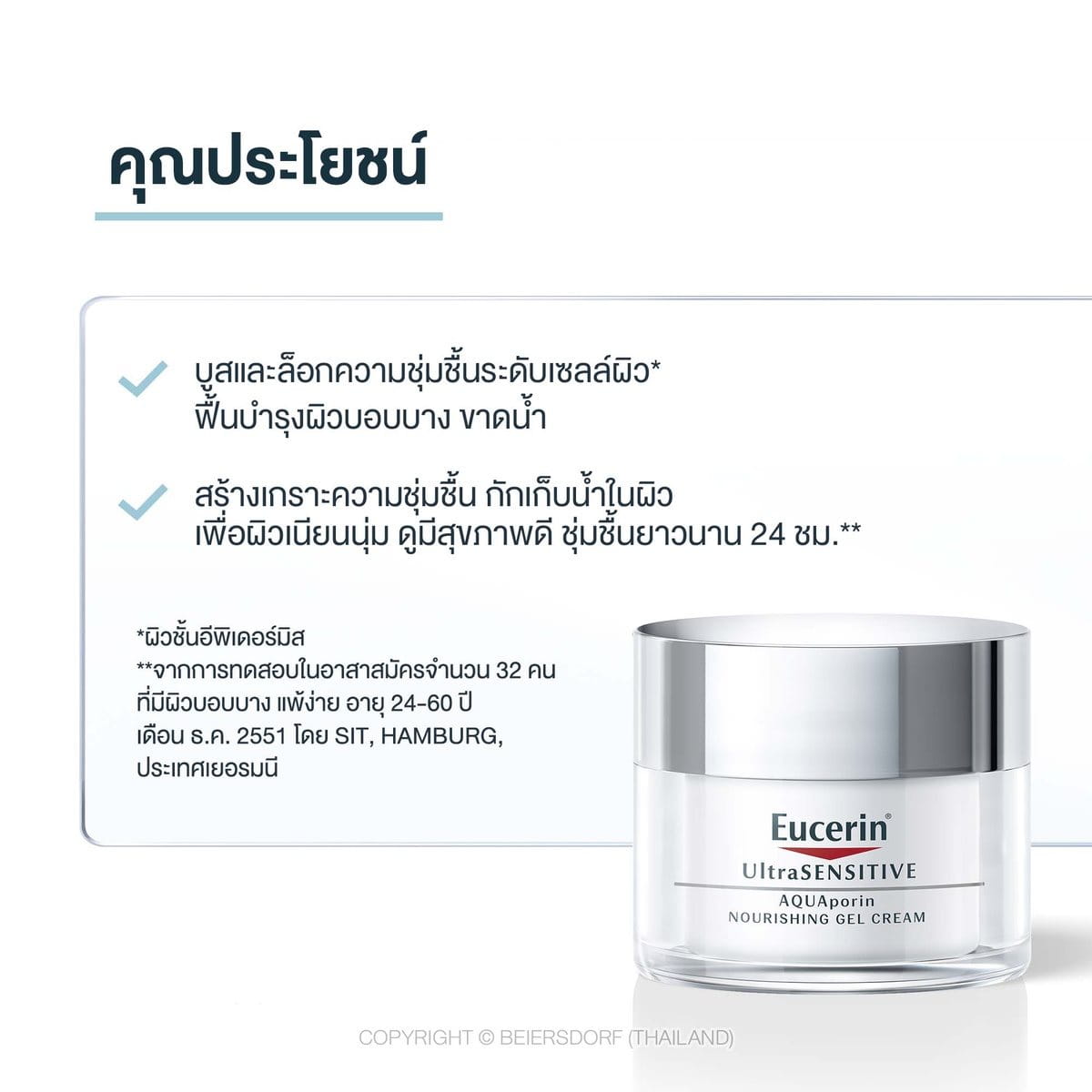 Eucerin UltraSENSITIVE AQUAPORIN NOURISHING GEL CREAM 50 ML